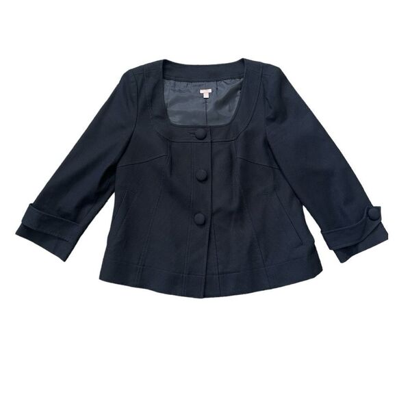 Halogen Retro Style Black Swing Blazer Jacket Size Medium - Picture 3 of 12